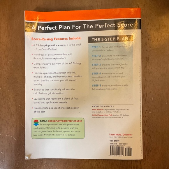 McGraw Hill AP Biology Five Steps To A Five Workbook - Picture 2 of 3